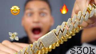 Unboxing NEW Iced Out Cuban Link And Review  AstroiceJewelry [upl. by Lezley]