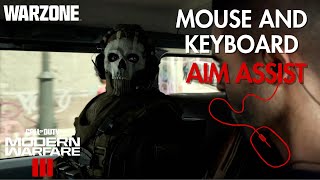 MW3  Warzone AIM ASSIST ON MOUSE and KEYBOARD no reWASD [upl. by Lazaro]