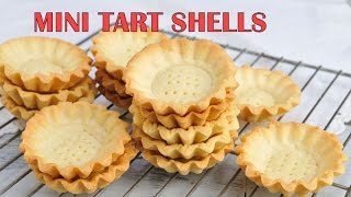 HOW TO MAKE MINI TART SHELLS [upl. by Amasa756]