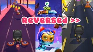 Reverse My Talking Tom Hero Dash Gameplay  Hero Tom in Action [upl. by Argile]