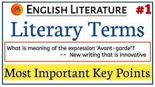 Literary Terms English Literature Glossary of Literary Terms in hindi तैयारी ऐसे करे। [upl. by Perrine]