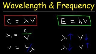 Speed of Light Frequency and Wavelength Calculations  Chemistry Practice Problems [upl. by Tristram193]