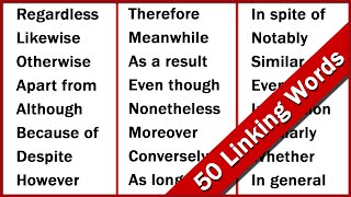 50 Useful Linking and Transition Words to Build Your Vocabulary [upl. by Assira645]