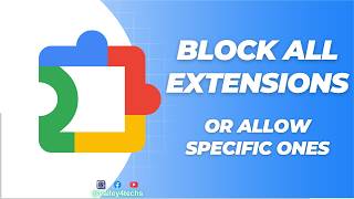 How to Block All Extensions on Google Chrome and Allow Specific Ones  StepbyStep Guide [upl. by Ashleigh]