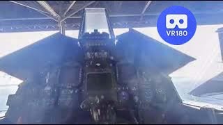 Lockheed F117 Nighthawk VR180 cockpit view Castle Air Museum [upl. by Lowell260]