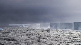 Massive iceberg stuck spinning in ocean vortex off Antarctica [upl. by Bostow388]