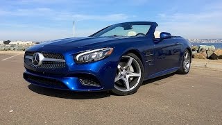 2017 Mercedes Benz SL550  SL500 FIRST DRIVE REVIEW 3 of 3 [upl. by Auahsoj654]