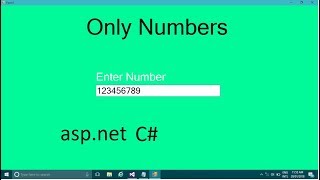 How to input only numbers in textbox C [upl. by Tedie69]