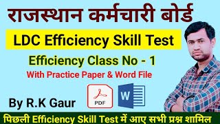 RSMSSB LDC Efficiency Test class1 rsmssb ldc2024 skilltest [upl. by Dias357]