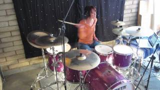 Lindsey Raye Ward  Anberlin  Feel Good Drag Drum Cover [upl. by Enytnoel]