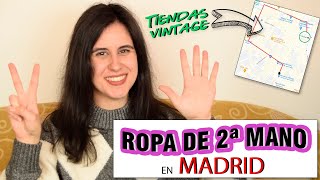 DÓNDE COMPRAR ROPA DE SEGUNDA MANO en MADRID  Ruta por tiendas VINTAGE [upl. by Gombosi]