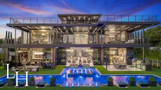 Touring a 48000000 Modern Florida Mansion With Superyacht Dock [upl. by Enitsirhc]