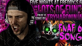 Vapor Reacts 523  FIVE NIGHTS AT FREDDYS 6 SONG quotLots of Funquot by TryHardNinja REACTION [upl. by Naret]