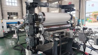 Plastic PP Solid Sheet Making Machine  Polypropylene Sheet Production Line [upl. by Ennaul]