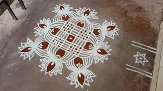 beautiful padi kolam daily one kolam padi kolam [upl. by Alan]