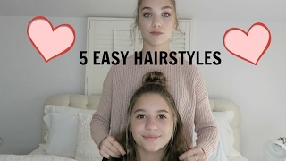 5 Easy Hairstyles [upl. by Anthony512]