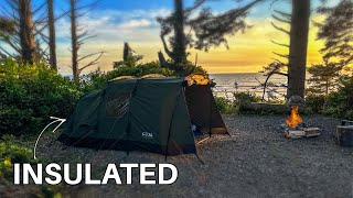 The BEST Campsite I Have Stayed At In My Crua Tri INSULATED Tent [upl. by Yelrac178]