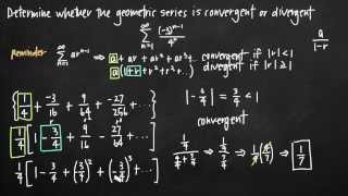 Convergence of a geometric series KristaKingMath [upl. by Riobard]