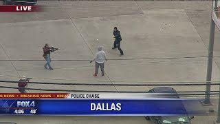 Police Chase suspect thinks hes gotten away gets surprised by police [upl. by Etnor]