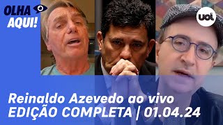 🔴 Reinaldo Azevedo ao vivo Julgamento da cassação de Moro Bolsonaro e Toffoli golpe de 64 ÍNTEGRA [upl. by Aryad909]