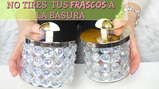 Reciclando Envases de Velas  Frascos Decorados para la Sala Baño y Accesorios [upl. by Binni]