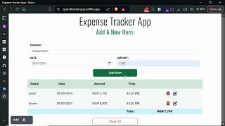 Expense Tracker App [upl. by Paris]