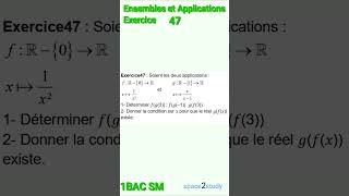 Exercice 47 Ensembles et Applications 1SM [upl. by Alor]