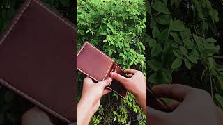 Handmade Leather Money Clip handmade leathercraft moneyclip [upl. by Jannelle]