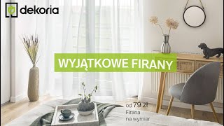 Subtelne firany na wymiar  Dekoriapl [upl. by Nosnibor161]