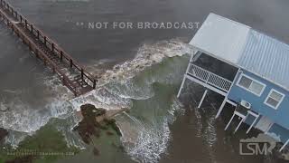 08052024 Steinhatchee FL  Hurricane Debby Landfall and Storm Surge via drone [upl. by Orlando551]