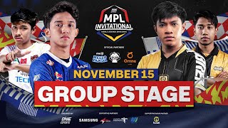 ENGLISH ONE Esports MPL Invitational 2023  Day 1  Group Stage [upl. by Goodill47]