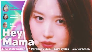 Cover Hey Mama  NMIXX Vertical Video  Easy Lyrics [upl. by Aihtenyc]