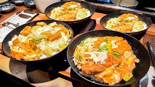 注文殺到カツ丼ラッシュ！信じられない神業注文さばきが炸裂する大衆食堂の１日に密着丨Katsudon and Tempura  Food in JAPAN [upl. by Hildegaard]