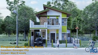 Proposed Two Storey House  3 Bedrooms  100 sqm lot area [upl. by Lyda]