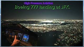 Night landing at JFK New York [upl. by Bolte320]