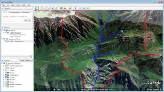 WMS Watershed Delineation and Export to Google Earth [upl. by Raquel]