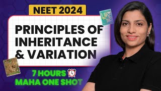 Principles of Inheritance and Variation Class 12 One Shot  NEET 2024 Biology  NCERT Ritu Rattewal [upl. by Minda]