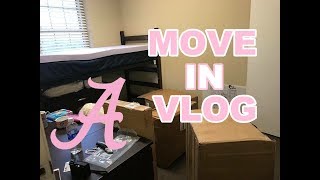 COLLEGE MOVE IN VLOG  UNIVERSITY OF ALABAMA [upl. by Nahgeam529]