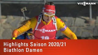 Highlights Saison 202021  Biathlon Damen [upl. by Hanima]