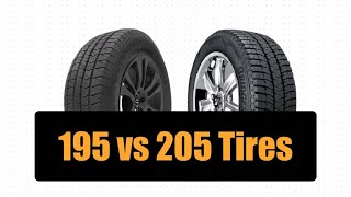 195 vs 205 tires [upl. by Beaufort]