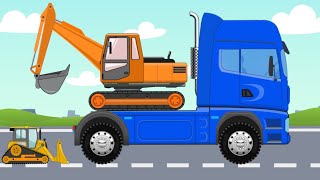 We study Construction Machinery  Educational video about Machines and Cars for everyone [upl. by Minoru]