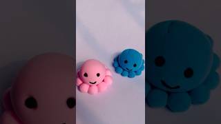 Cute Clay octopus 🐙🐙diy clay claycrafts howtomakeclayathome shorts [upl. by Eenoj]