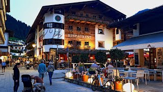 Saalbach Hinterglemm ÖsterreichAustria  HINTERGLEMM am Abend  in the evening 4K [upl. by Batty386]