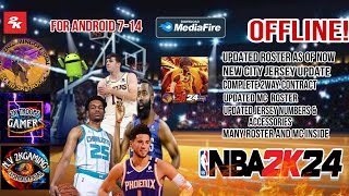 NBA2K20 UPDATE ROSTER 2K24 UPDATED 🔥 COMPLETE ROOKIE SIGN AND TRADE  DIRECT INSTALL ANDROID 714🔥🏀 [upl. by Dinesh]