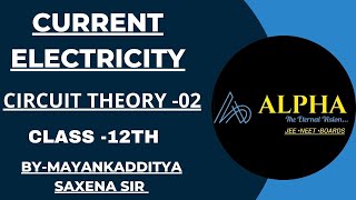 Current Electricity  circuit theory  JEE NEET Class 12th [upl. by Aileahcim]