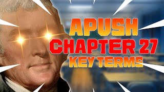 APUSH Chapter 27 Key Terms  Notes American Pageant [upl. by Nikkie]