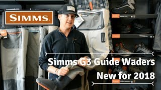 Simms G3 Guide Waders Review  New for 2018  Duranglers Fly Sho [upl. by Nodnorb495]