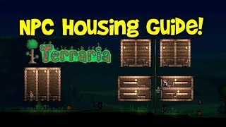 Terraria NPC House Design Tutorial Ideas Guide amp Requirements Compact HotelVillage Tips [upl. by Laurinda]