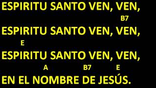 CANTOS PARA MISA  ESPÍRITU SANTO VEN VEN  LETRA Y ACORDES  PENTECOSTES [upl. by Atiuqa]