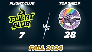 Flight Club vs Top Shelf  Fall 24  South Conference  Tuffher  Orange  Week 2 [upl. by Eduino]